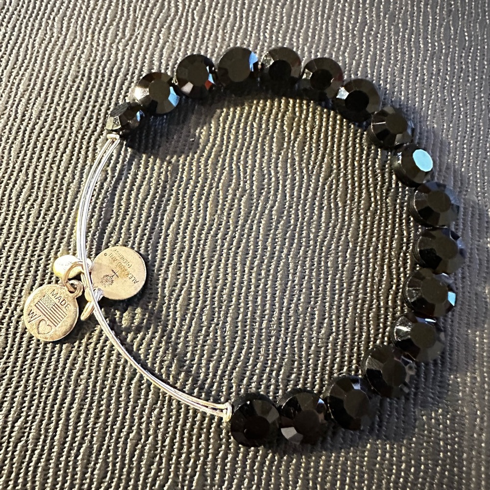 Alex and Ani Black Beaded Bracelet